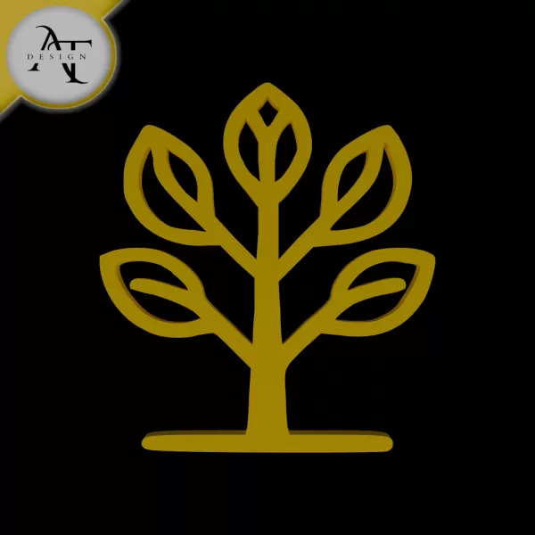 Simple Tree Symbol - 2D Art - Model preview 1