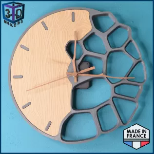 Voronoi design wall clock 300mm - Model thumbnail 4