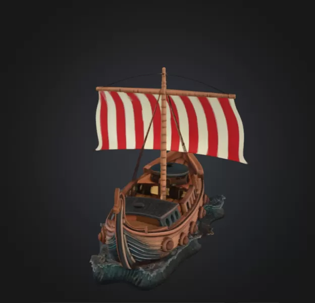 Viking Boat - Model preview 3