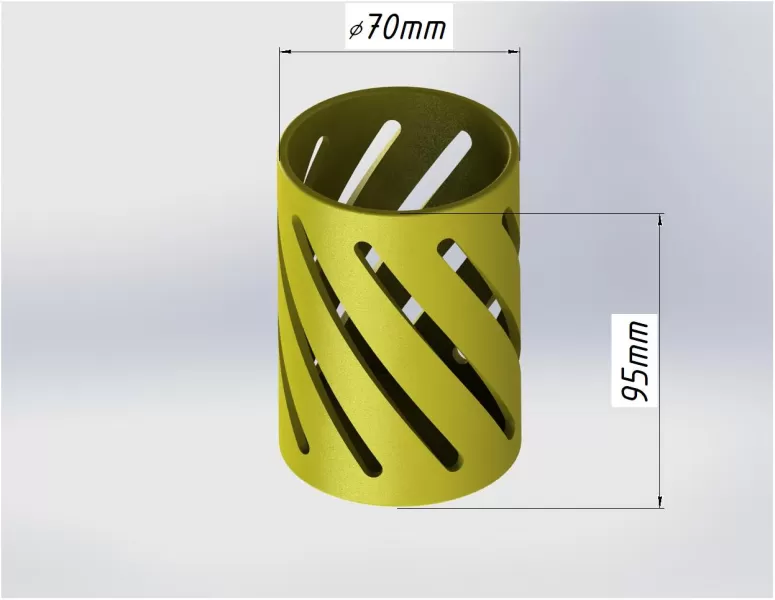 Pencil Holder Desk Organizer - Model preview 2