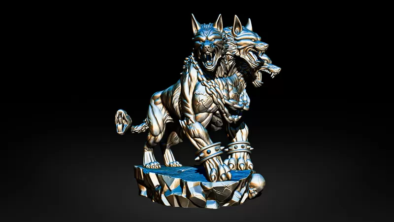 Cerberus Three-Headed Hellhound #RoZ - Model preview 3