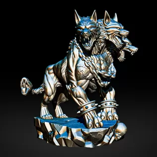 Cerberus Three-Headed Hellhound #RoZ - Model thumbnail 3