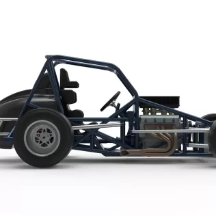 Sprint car Base Version 2 Scale 1:25 - Model thumbnail 22