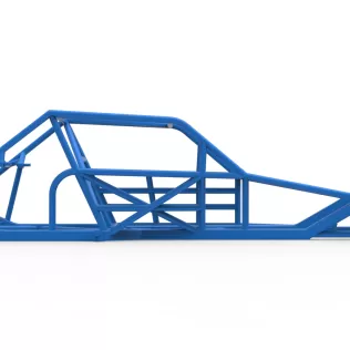 Frame of Vintage Asphalt Modified stock car V2 Scale 1:25 - Model thumbnail 15