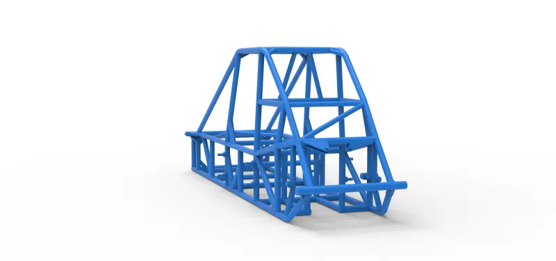 Frame of Experimental Pavement Silver Crown Car V3 Scale 1:25 - Model preview 10