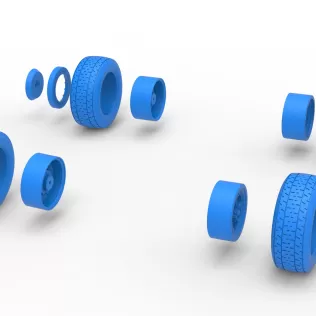 Wheel Set of Mod Lite Race car Version 2 Scale 1:25 - Model thumbnail 10