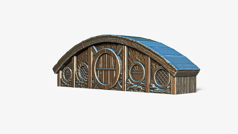 Hobbit House Facade 2 #RoZ - Model preview 3