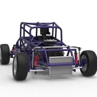 Canadian vintage modified stock car Base Scale 1:25 - Model thumbnail 26