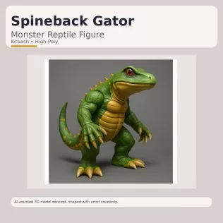 Creature Forge Pack – Fantasy & Sci-Fi Creature Collection - Model thumbnail 12