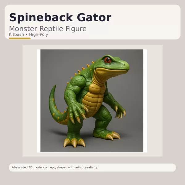 Creature Forge Pack – Fantasy & Sci-Fi Creature Collection - Model preview 12