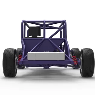 Canadian vintage modified stock car Base Scale 1:25 - Model thumbnail 16