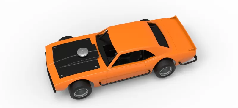Vintage Asphalt Modified stock car V12 Scale 1:25 - Model preview 4