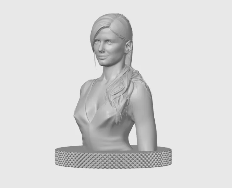 Sandra Bullock 3D Bust Print - Model preview 5