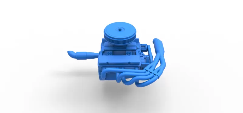Engine V8 for Supermodified race car Version 4 Scale 1:25 - Model preview 16