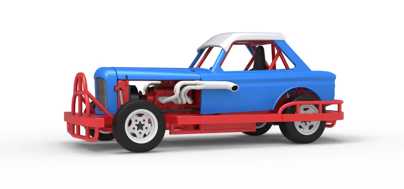 New Zealand Vintage Stock car Scale 1:25 - Model preview 2