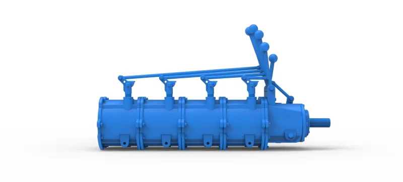 Modular planetary transmission for drag racing Scale 1:25 - Model preview 7