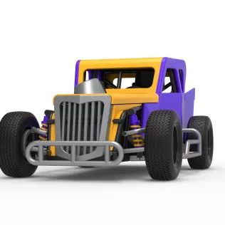 Dwarf car Version 2 Scale 1:25 - Model thumbnail 6