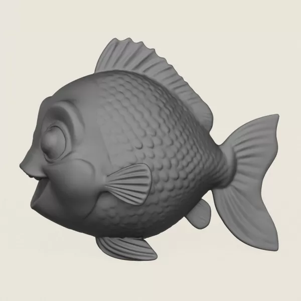 Fish 03 Print Ready 3D Model - Model preview 3
