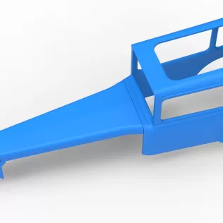 Shell of Vintage Supermodified stock car Version 4 Scale 1:25 - Model thumbnail 2