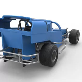 Vintage Dirt Modified stock car Version 2 Scale 1:25 - Model thumbnail 18