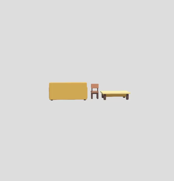 Low Poly Furniture Set - Model preview 3