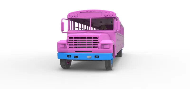 School bus for Figure 8 racing Version 2 Scale 1:25 - Model preview 6