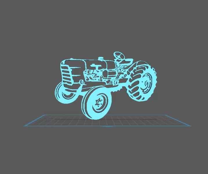 Tractor - Someca Wall Art - Model preview 2