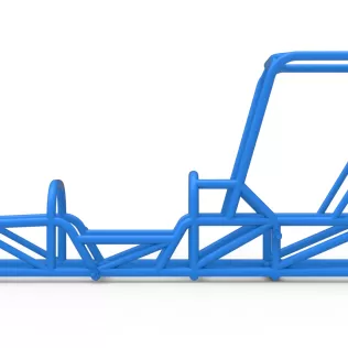 Frame of Dirt Silver Crown Champ car Version 2 Scale 1:25 - Model thumbnail 6