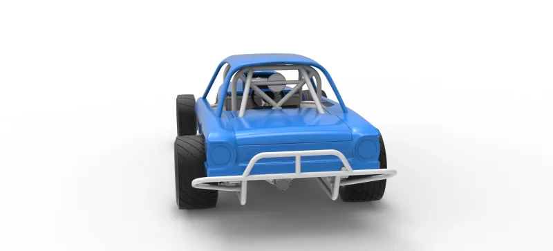 Vintage Dirt Modified stock car Version 10 Scale 1:25 - Model preview 14