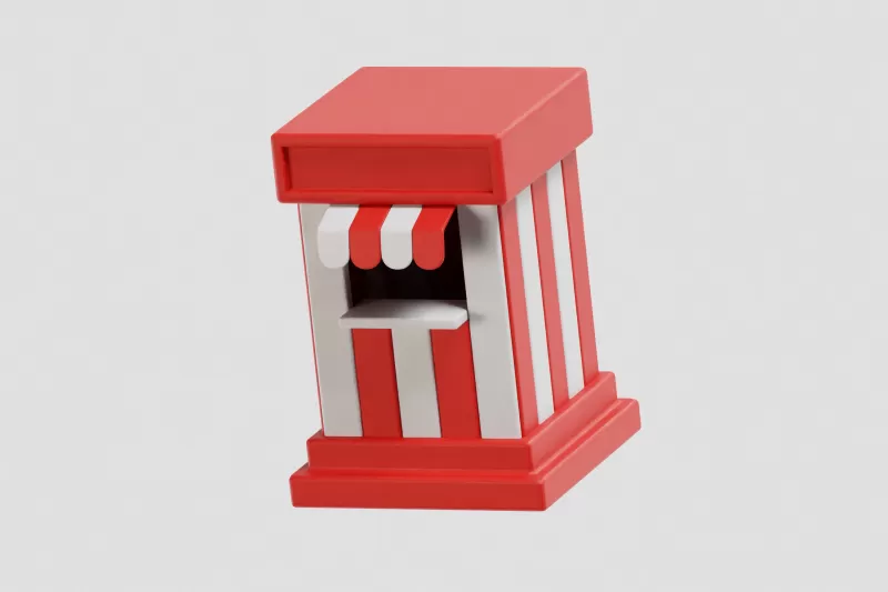 Ticket Booth - Model preview 8
