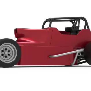 Pavement Silver Crown Car Version 2 Scale 1:25 - Model thumbnail 2
