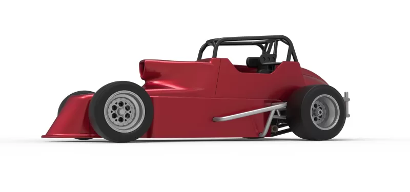 Pavement Silver Crown Car Version 2 Scale 1:25 - Model preview 2