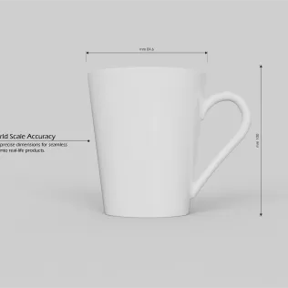 Porcelain Mug - Model thumbnail 3