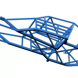 Frame of Vintage Asphalt Modified stock car V2 Scale 1:25 - Model thumbnail 2