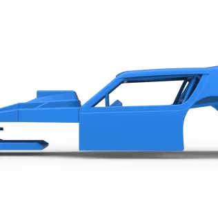 Shell of Vintage Asphalt Modified stock car V8 Scale 1:25 - Model thumbnail 6