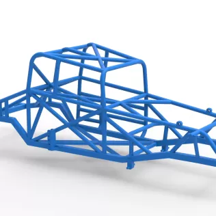 Frame of Canadian vintage modified stock car Scale 1:25 - Model thumbnail 15