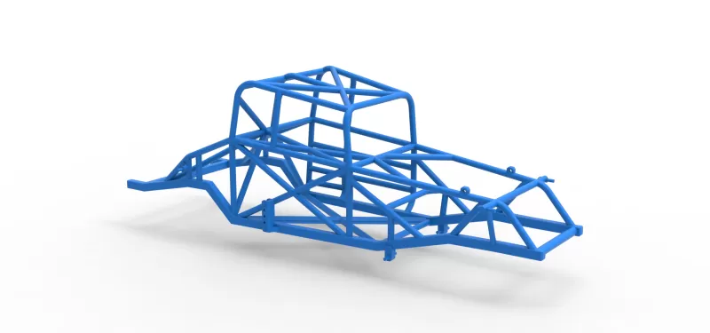 Frame of Canadian vintage modified stock car Scale 1:25 - Model preview 15