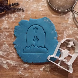 Halloween Grave/Tomb Cookie Cutter, Halloween Surprise & Gift - Model thumbnail 2
