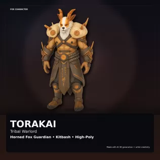 Fennec Heroes – Fantasy & Sci-Fi Fox Character Collection - Model thumbnail 8