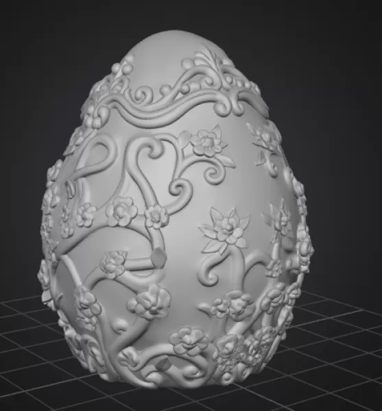 Fantasy Egg House – STL File 3D Printable - Model preview 9