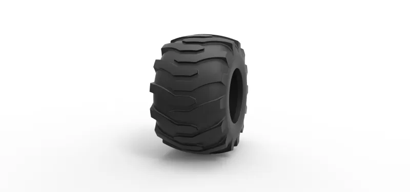 Tractor tire 36 Scale 1:25 - Model preview 3