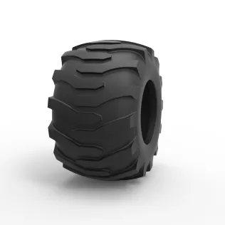 Tractor tire 36 Scale 1:25 - Model thumbnail 3