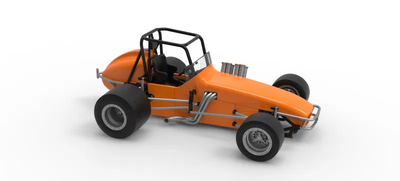 Vintage Pavement Sprint car Scale 1:25 - Model preview 24