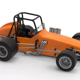 Vintage Pavement Sprint car Scale 1:25 - Model thumbnail 24