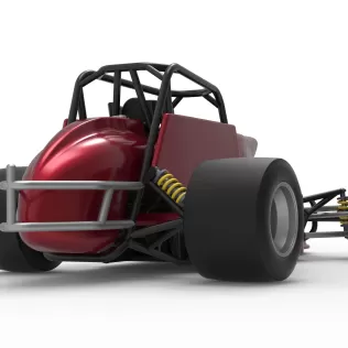 Pavement Silver Crown Car Version 2 Scale 1:25 - Model thumbnail 19