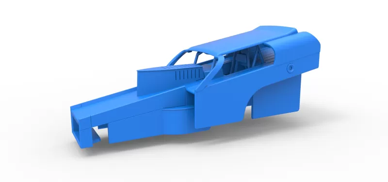 Shell of Vintage Dirt Modified stock car Version 2 Scale 1:25 - Model preview 1