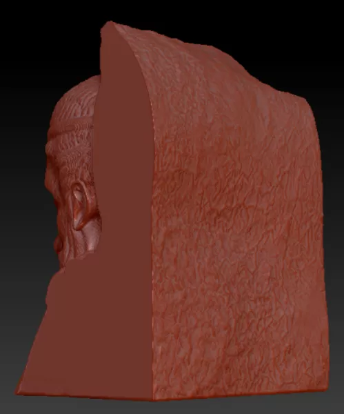 Fragment of the relief of a fallen warrior - Model preview 4