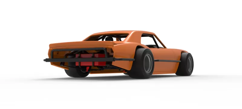 Vintage Asphalt Modified stock car V12 Scale 1:25 - Model preview 19