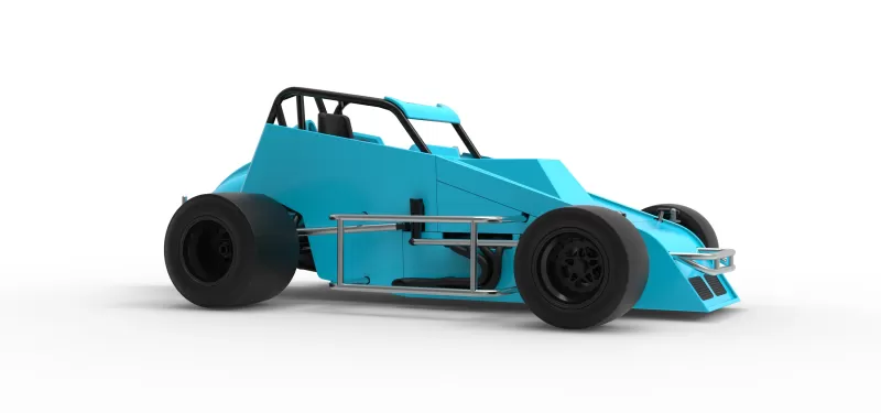 Pavement Sprint car Version 2 Scale 1:25 - Model preview 25