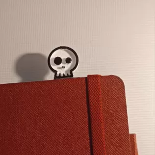 Halloween Skull BookMark, Scare BookMark 3D STL File, Halloween